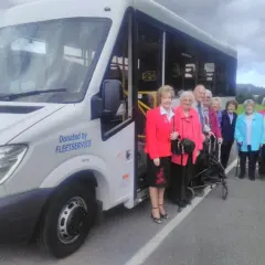 person, person, person, bus